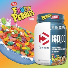 Dymatize x Fruity Pebbles ISO100 Whey Protein Powder Isolate,Protein,20 Servings