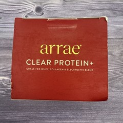 arrae Clear Protein+ Raspberry Yuzu, Grass-Fed Collagen, 14 Stick Packs EXP 7/27