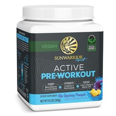 Active Pre Workout Vegan Supplement for Strength Focus and Hydration 30 Servings