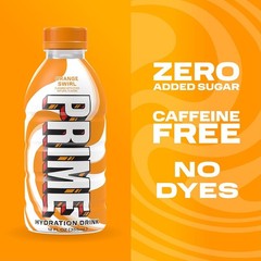 PRIME Hydration Sports Drink Ice Pop Orange Swirl Coconut Water 12oz