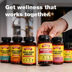 Organic Apple Cider Vinegar Capsules with Vitamin D and Zinc 90 Count Supports