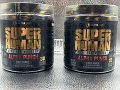 Alpha Lion Super Human Pre-Workout Lot Of 2 (Alpha Punch Flavor) Expires 12/2026