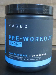 Kaged Sport Pre Workout Powder for Men & Women, Blue Razz 3 pack