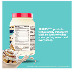 Ghost Whey Protein Cinnabon Flavor 2LB 20g Protein