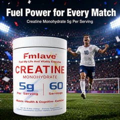 Unflavored CREATINE Monohydrate Powder Micronized For Men & Women 60 Servings