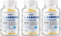 L-Arginine L-Citrulline Nitric Oxide Booster 3000mg, 360 Softgels, 180 Servings