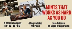 Viter Energy Mints 40mg Caffeine & B Vitamins -Sugar Free Variety Pack -5 Flavor