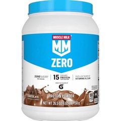 Muscle Milk Zero 100 Calorie Protein Powder Chocolate 15G Protein 1.65 Pound 25