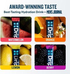 DripDrop Hydration Packets – Bold Variety Pack – Single Serve Electrolytes Powde