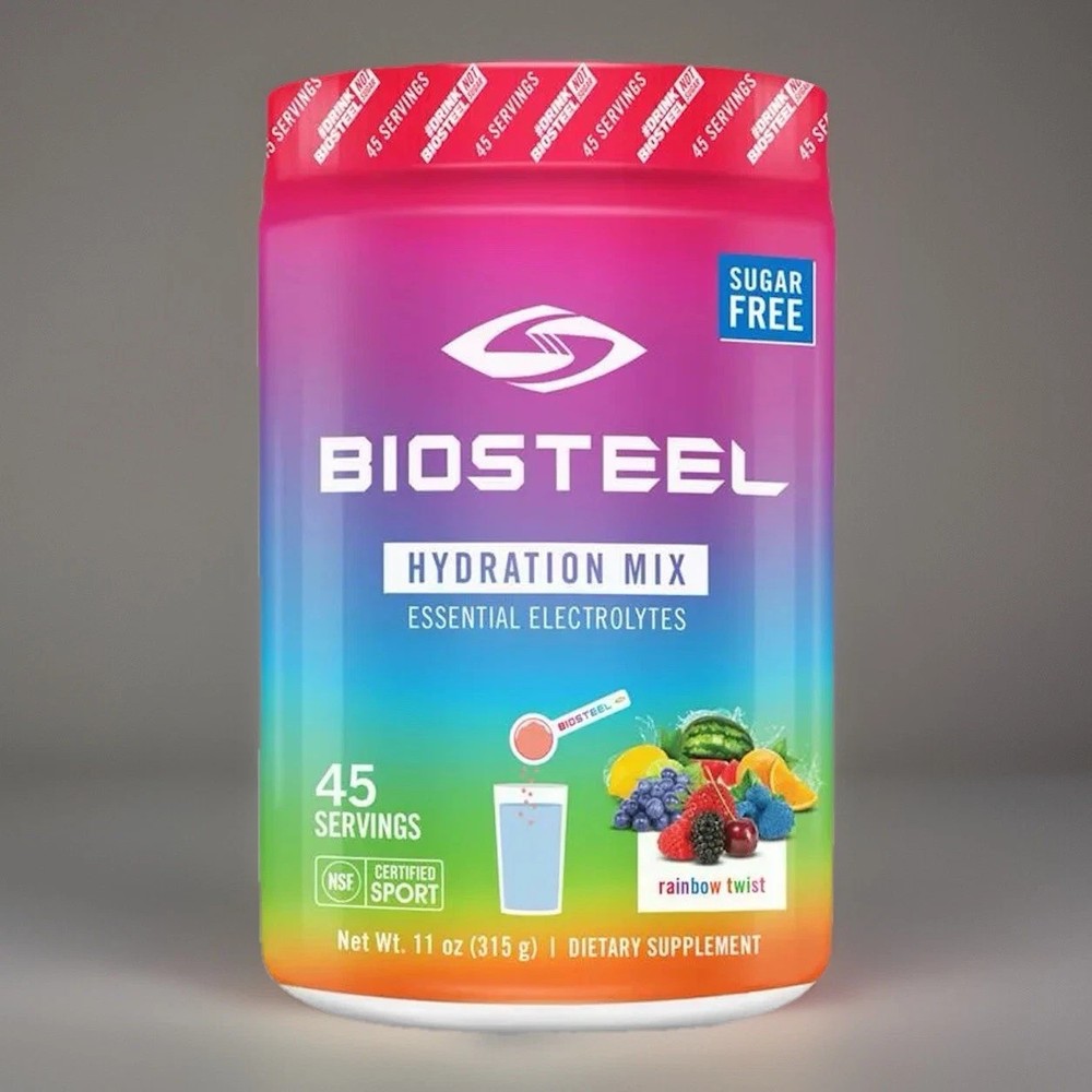Biosteel Hydration Mix Essential Electrolytes – rainbow twist- 45 serv exp 12/24