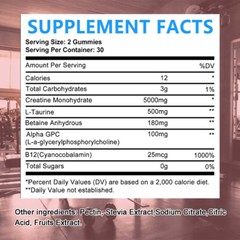 Creatine Monohydrate Gummies – Increase Strength and Build Muscle