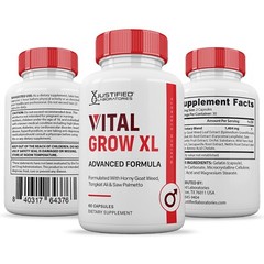 VItal Grow XL for Men Advanced Formula 1484MG Pills Vitamin Supplement 3 Pack