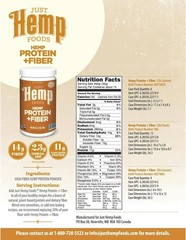 Just Hemp Foods Hemp Protein Powder Plus Fiber, Non-GMO Verified with 11g