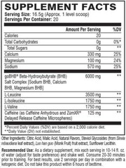 Xtend Keto Energy BCAA Powder, 125mg Caffeine + Sugar Free 20 Servs, Ultra Frost