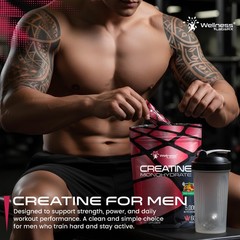 WELLNESS LABSRX Creatine Monohydrate Powder Sachets 300g – Fruit Punch Flavor…