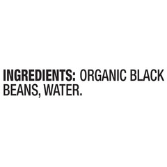 Organic Black Beans, No Salt Added, Source of Plant Based Protein and Fiber, Low