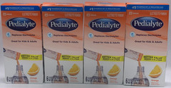 4PK Abbott Pedialyte Electrolyte Powder ~ 6 Sticks Each ~ EXP 11/26