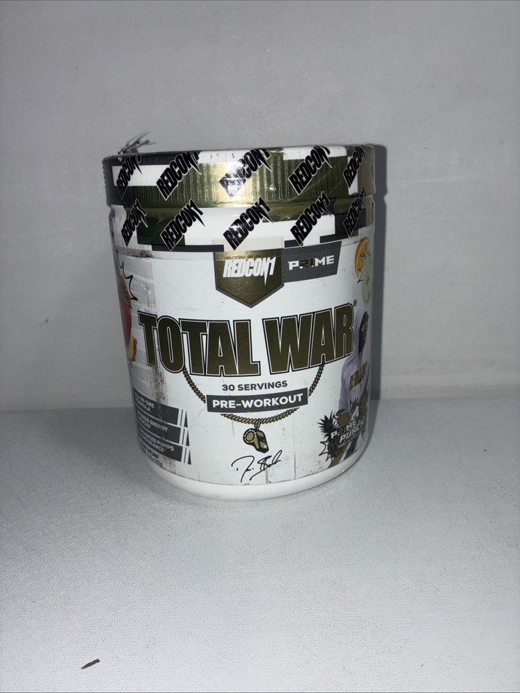 Sealed Total War Pre Workout, Primetime Punch, 30 Servings/ Slightly Damaged Ou