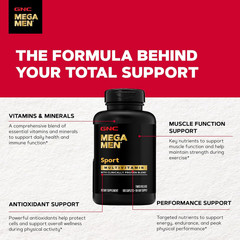 Mega Men Sport Multivitamin | Performance, Muscle Function, and General Health