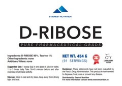 D-RIBOSE POWDER 100% PURE POWDER PHARMACEUTICAL QUALITY, ENERGY, ENDURANCE