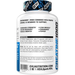 Evlution Nutrition Creatine Monohydrate Capsules – Pre 120 Count (Pack of 1)