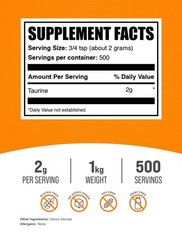 BulkSupplements.com Taurine Powder – Taurine Supplement, Amino Acid Supplement
