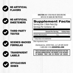 Micronized Creatine Monohydrate Stick Packs – Travel Size, Muscle Growth & Recov