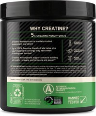 Optimum Nutrition Micronized Creatine Monohydrate Powder 60 Servings 5g Unflavor