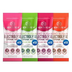 NewTrition Sugar Free Electrolyte Hydration Drink Mix Powder Packets