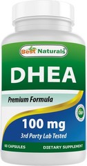 DHEA 100mg Supplement 60 Capsules – Supports Balanced Hormone Levels for Men & W