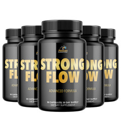 Strong Flow- Bodybuilding & Men’s Health Support- 5 Bottles- 450 Capsules