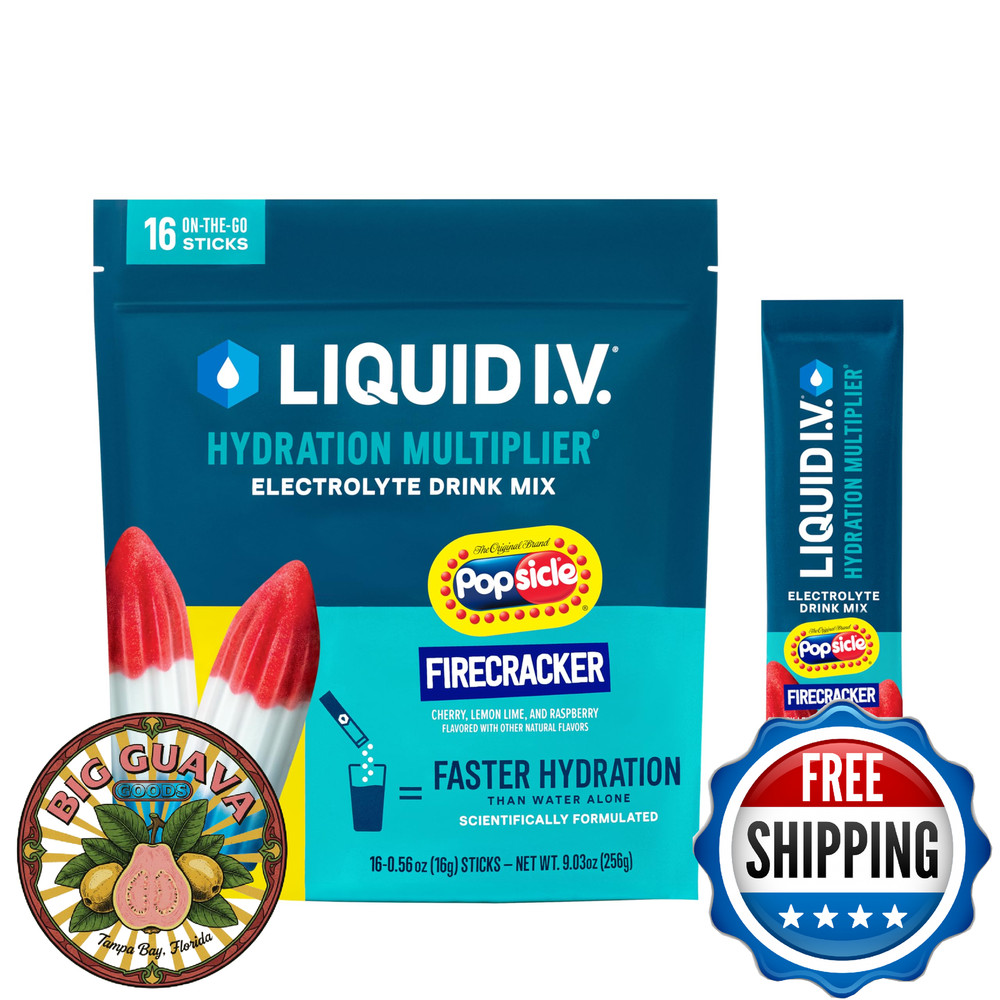 Liquid I.V. Hydration Multiplier – Popsicle Firecracker Electrolyte Powder Drink