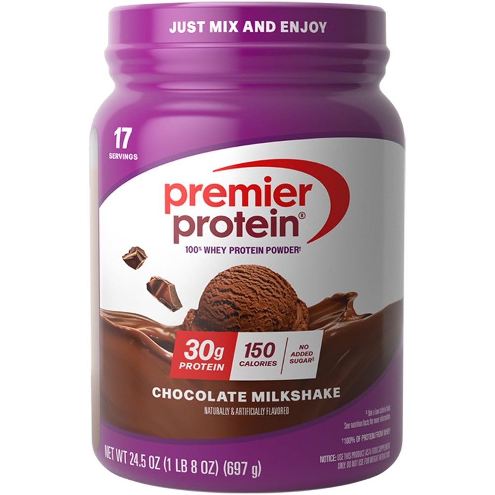 Premier Protein Powder, Chocolate Milkshake, 30g Protein, No Added Sugar, 100…