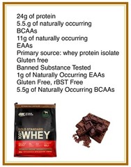 100% Whey Protein, Optimum Nutrition Gold Standard, 80 Servings, 24g Protein