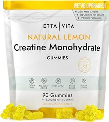 Creatine Monohydrate Gummies Supplement Glute Builder No Bloating Sugar Free