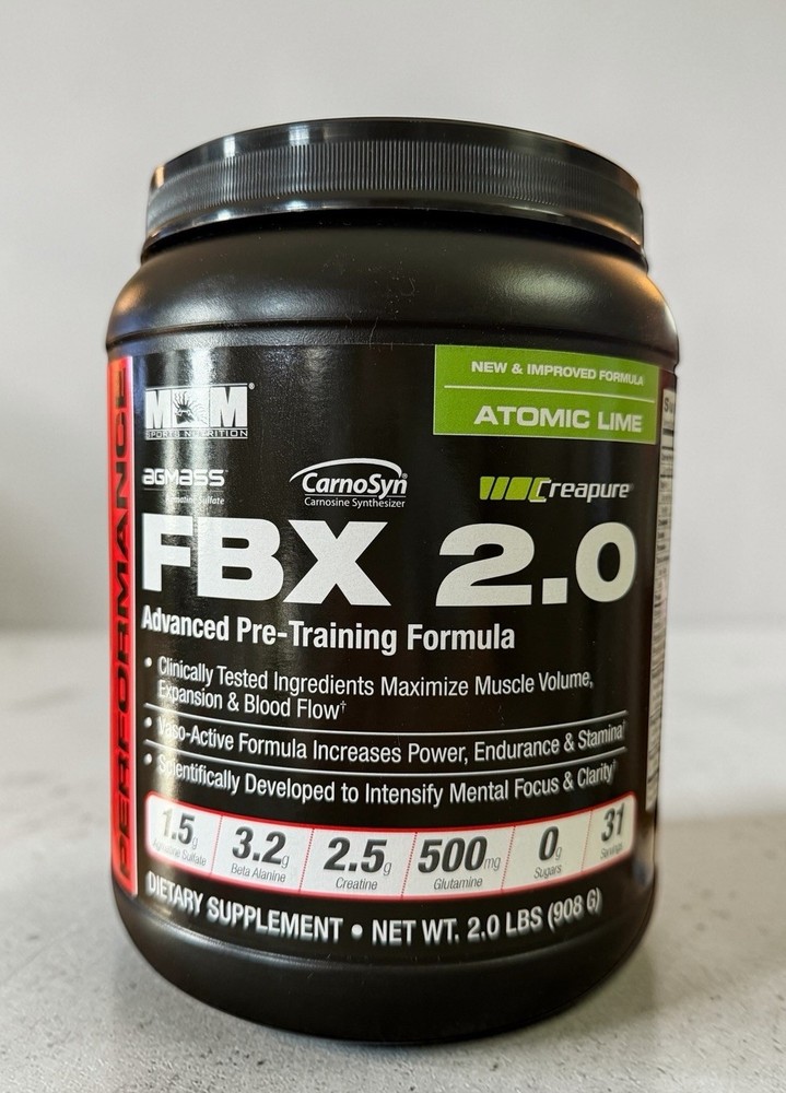 Performance FBX 2.0 Advanced Pre Training Formula Atomic Lime 2.0 LBS Ex: 04/27