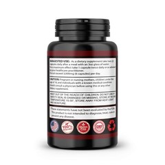 Tribulus Terrestris 3000mg Daily Extract 60 Capsules Vegan Friendly Sport Gym
