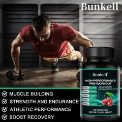 HIGH-PERFORMANCE PRE-WORKOUT BLACK CHERRY extract Capsules-muscle energy build